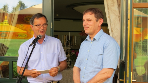Peter Zadel, direktor Kmečkega glasa, in Peter Vrisk, predsednik ZZS