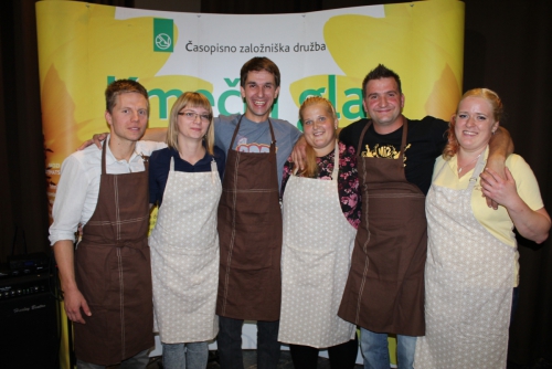 Finalisti: Nikolaj Brence, Petra Dular, Peter Apat, Zvonka Rabič ter zakonca Andrej in Magdalena Golež